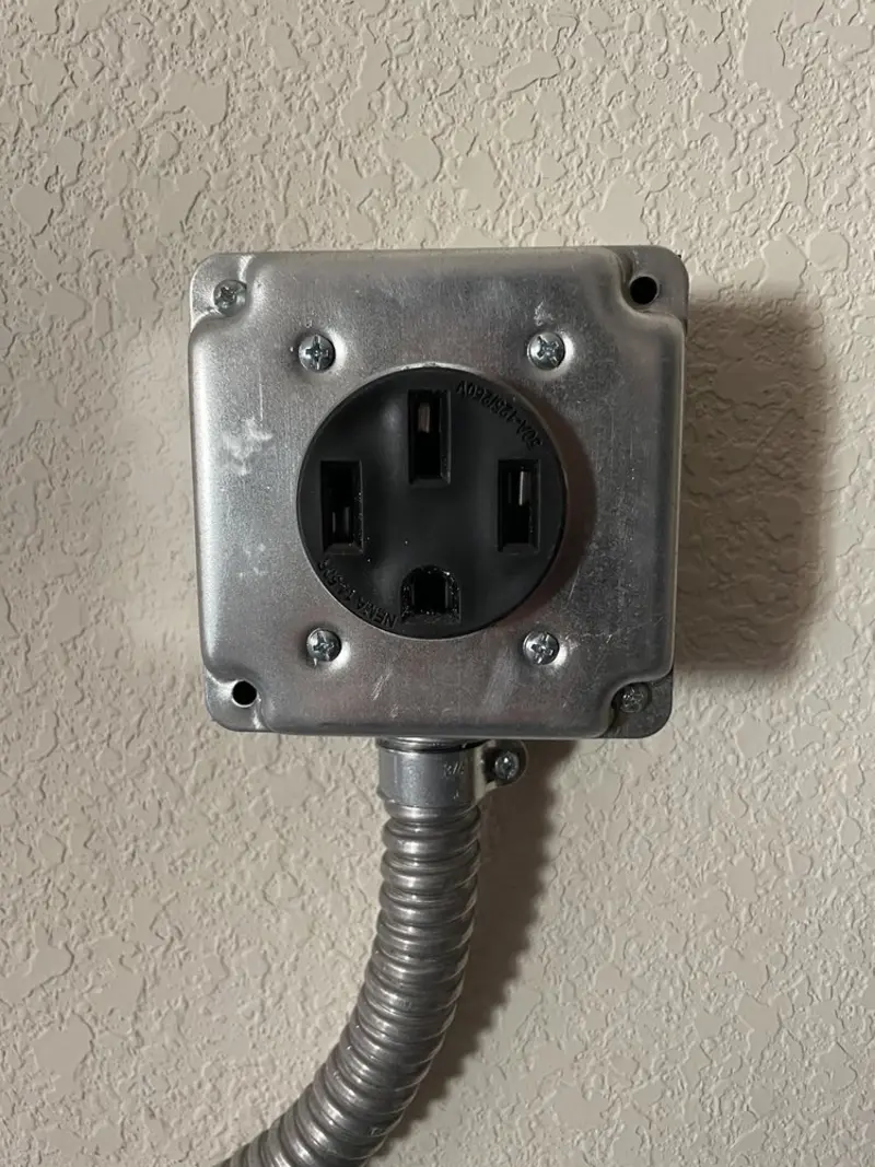 NEMA 14-50 outlet installed for Smart Home Electrical in Cheboygan